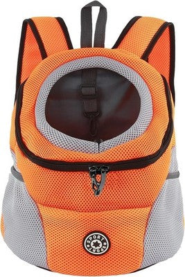 M MUNCASO Dog Carrier Backpack Small Airline Approved Pet Travel Bag S Orange