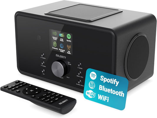 Majority Bard Bluetooth Internet Radio DAB+ 100W 2.1 Speakers
