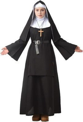 GRACEART The Nun Halloween Fancy Dress Costume for Adults - 2XL