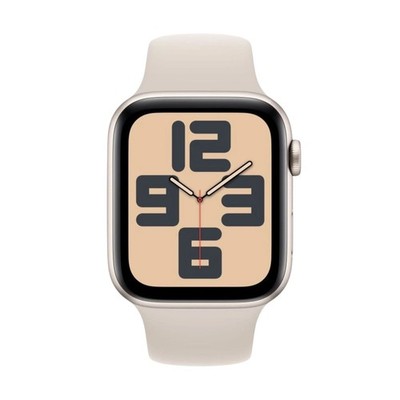 Apple Watch SE2 (GPS, 44mm) Starlight Aluminium Case + Starlight Strap