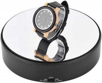 Viccilley 360 degree Rotary Display Stand with Mirror Surface, Adjustable