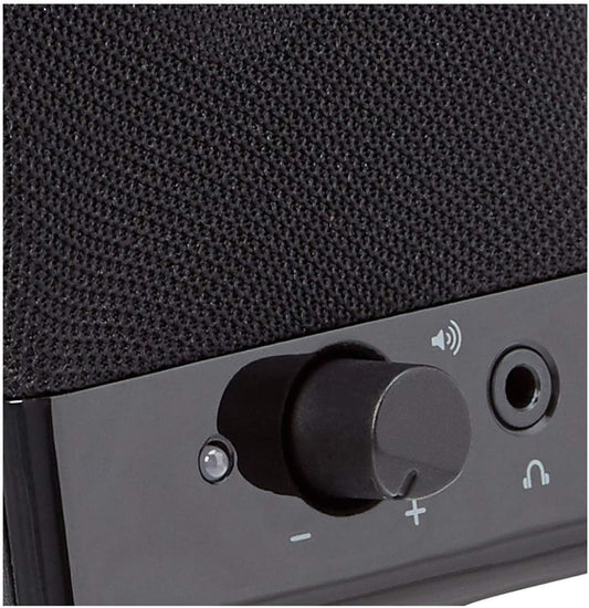 Amazon Basics Computer Speakers For Desktop or Laptop PC, USB-Powered, Black