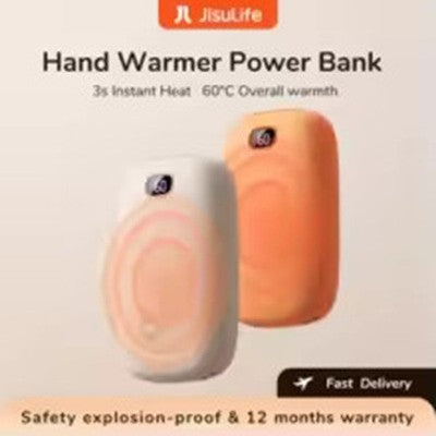 JISULIFE Rechargeable Hand Warmers 9000mAh Electric Reusable Cashmere