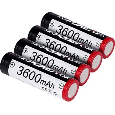 High-Capacity Rechargeable Batteries 4 Pack 3600mAh Long Lasting Battery