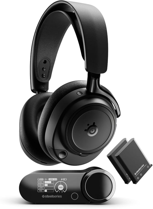SteelSeries Arctis Nova Elite Black Hi-Res Wireless Gaming Headset ANC