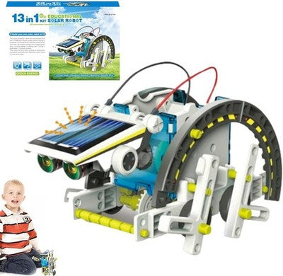 Fowybe 13-In-1 Stem Solar Robot Toy - Diy Building Kit For Kids