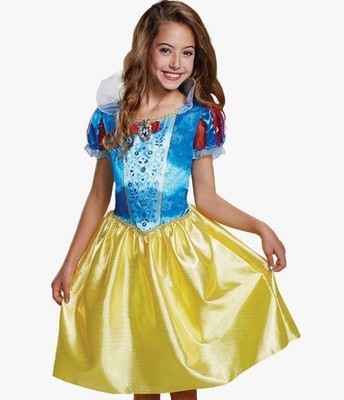 Disney Official Classic Snow White Costume Kids, Dress Up Outfit - Medium 7-8Y