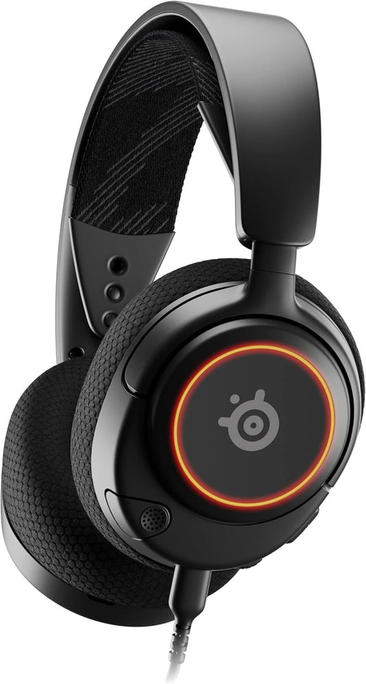 SteelSeries Arctis Nova 3 7.1 Virtual Surround Sound PC Gaming Headset - Black