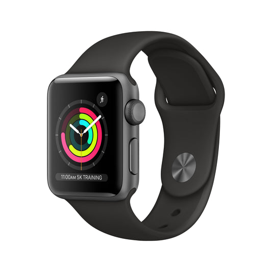 Apple Watch Series 3 (GPS, 38mm) Space Grey Case + Black Strap