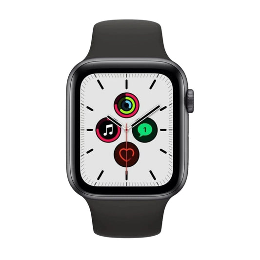 Apple Watch SE 1st Gen (GPS, 44mm) Space Gray Aluminium Case + Black Strap