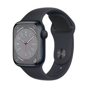 Apple Watch Series 8 (GPS, 45mm) Midnight Aluminium Case + Black Strap