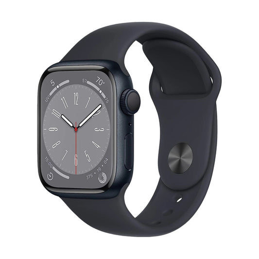 Apple Watch Series 8 (GPS, 45mm) Midnight Aluminium Case + Black Strap