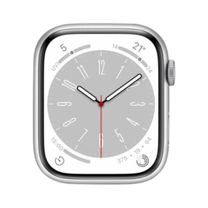 Apple Watch Series 8 (Cellular, 41mm) Silver Aluminium Case + White Strap