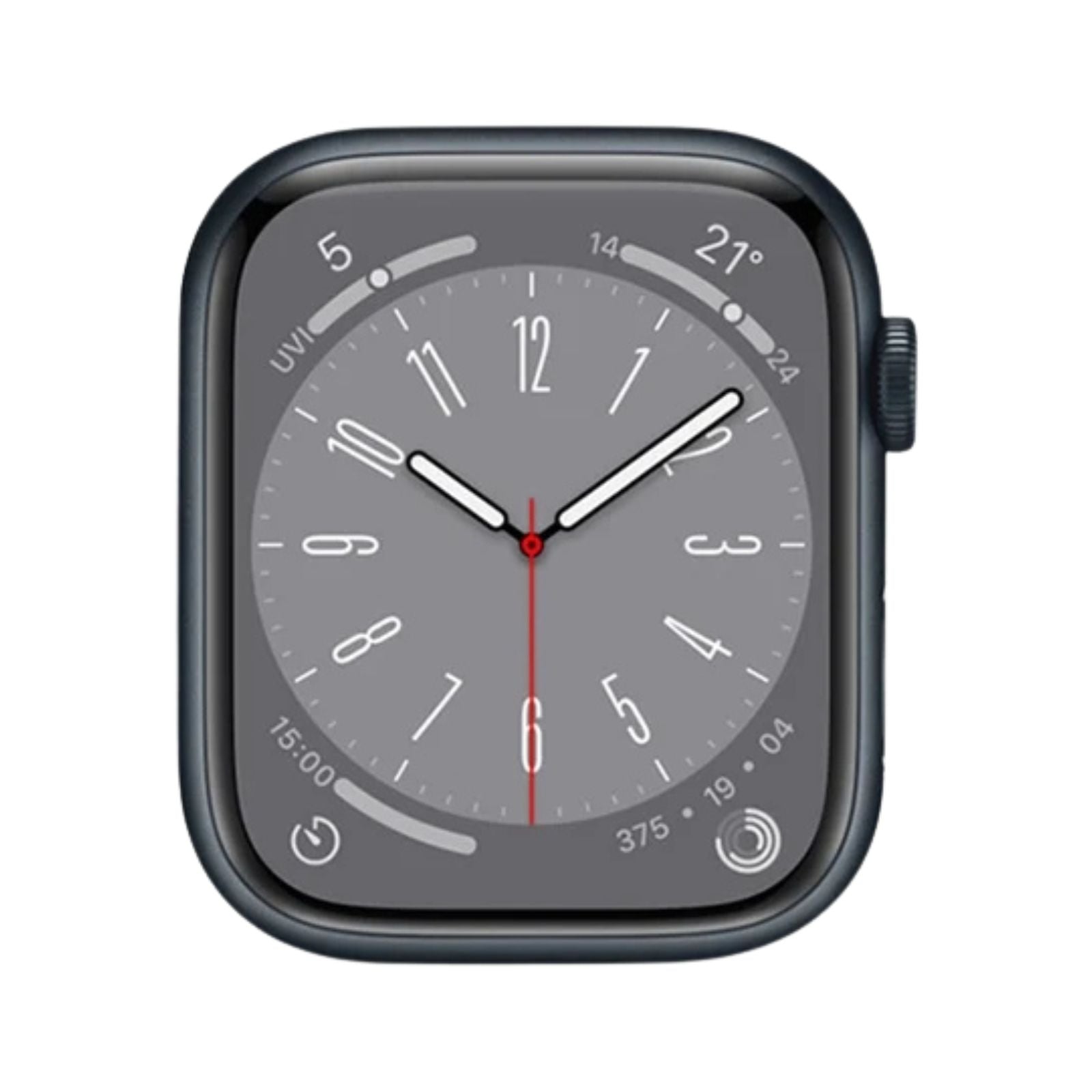 Apple Watch Series 8 (GPS, 45mm) Midnight Aluminium Case + Black Strap