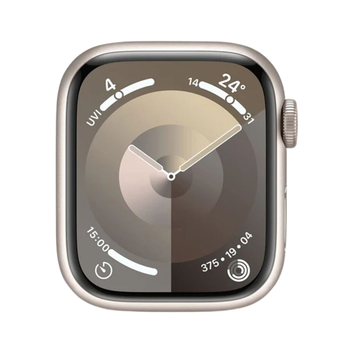Apple Watch Series 9 (GPS, 45mm) Starlight Aluminium Case + Starlight Strap