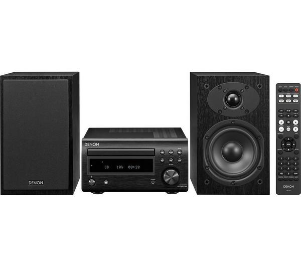 Denon DM-41DAB Wireless Hi-Fi Micro System DAB Radio Stereo - Black