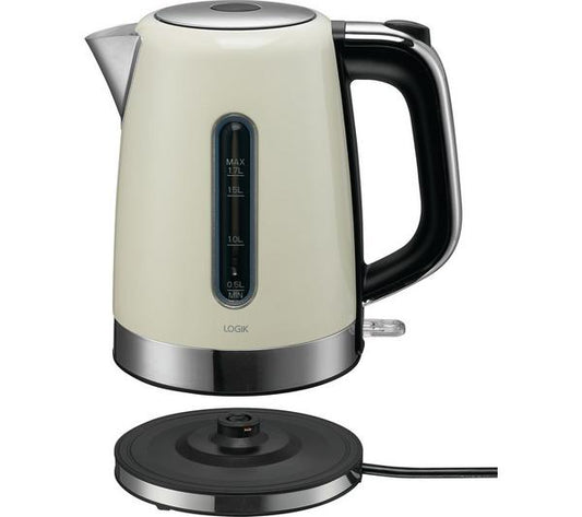 Logik L17SKW21 Jug Kettle - Cream