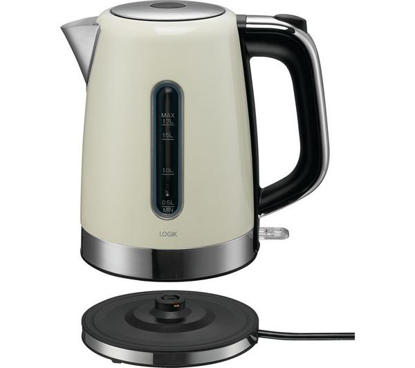 Logik L17SKW21 Jug Kettle - Cream