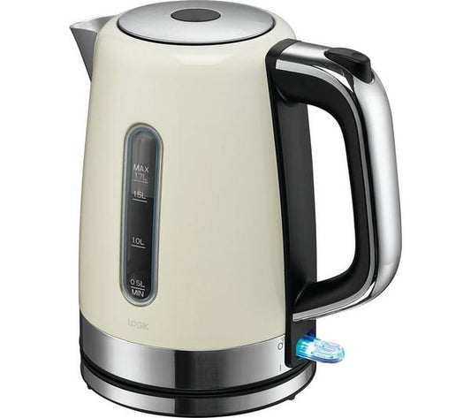 Logik L17SKW21 Jug Kettle - Cream