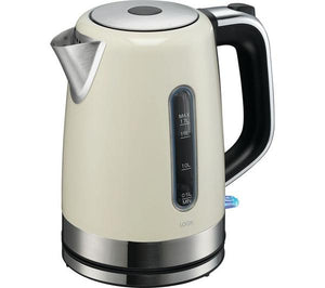 Logik L17SKW21 Electric Jug Kettle Fast Boil Kitchen Kettle - Cream