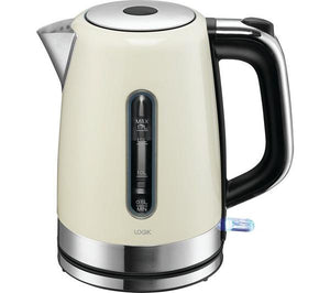 Logik L17SKW21 Electric Jug Kettle Fast Boil Kitchen Kettle - Cream