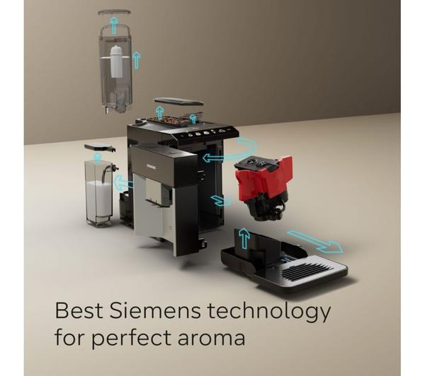 Siemens EQ500 TP513GB9 Bean to Cup Automatic Coffee Machine Piano Black - view 3