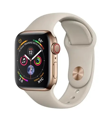 Apple Watch Series 4 (GPS+Cellular, 40mm) Gold Stainless Steel + Stone Strap