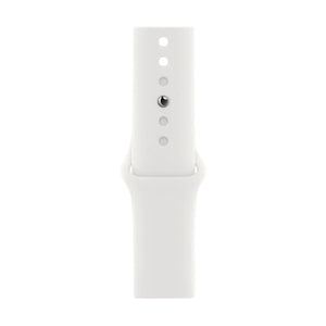 Apple Watch Series 8 (Cellular, 41mm) Silver Aluminium Case + White Strap