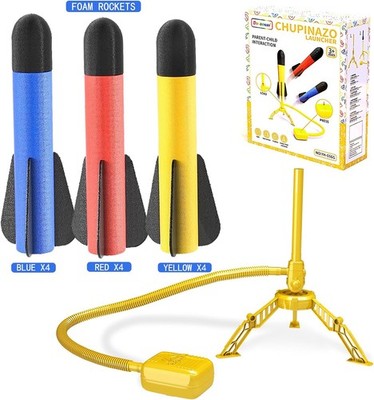 Adjustable Kids Rocket Launcher, 3+ Year Old Boys Girls Outdoor Toys & Garden