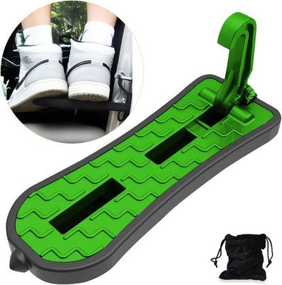 NATGIC Car Door Step U Shaped Roof Access Pedal Safety Hammer Green 21.5cm