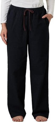 LAPASA Womens Flannel Lounge Pyjama Pants Loose Fit L74 Black S