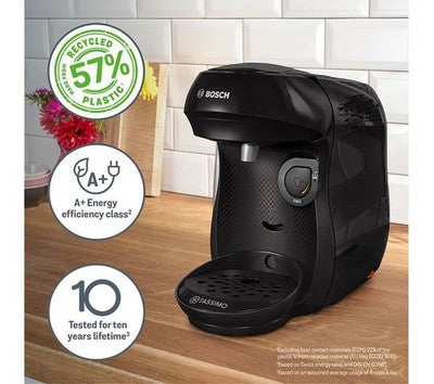 Tassimo by Bosch Happy Friendly TAS102EGBC Coffee Machine Starter Kit Black