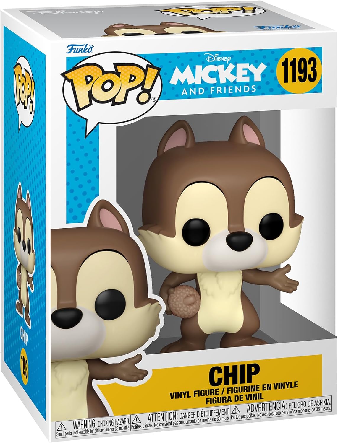 Funko Disney Mickey And Friends - Chip #1193 Pop Vinyl Figure - **DAMAGED BOX*,