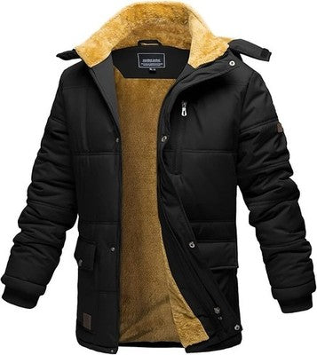 EKLENTSON Windproof Water Resistant Outdoor Parka Coat 6 Pockets Medium