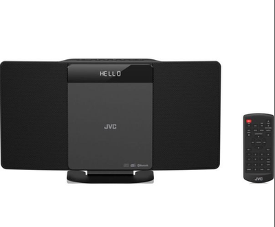 JVC RD-D325B Bluetooth DAB+ Flat Panel Hi-Fi System Dark Grey