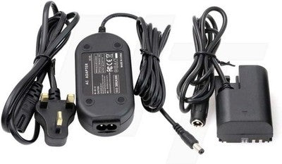 HangTon LP-E6 Dummy Battery AC DC Adapter for Canon EOS Blackmagic SmallHD