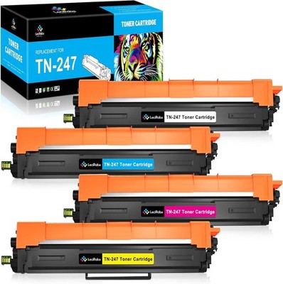 LeciRoba TN247 TN243 Toner 4 Pack for Brother HL-L3270CDW MFC-L3750CDW