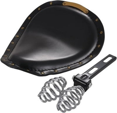 KaTur Motorcycle Solo Seat Pad Crocodile Leather Style Saddle Cushion Harley
