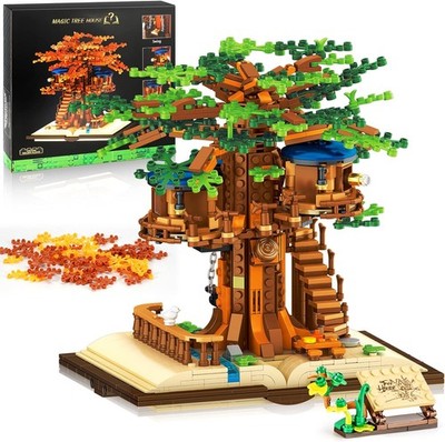 Tree House Building Kit With Led Lights Genuine Image Build-And-Display Model