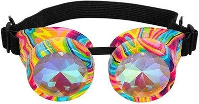 Multi-Colored Bubble Glasses - Adjustable Width, Carnival, Halloween, Them