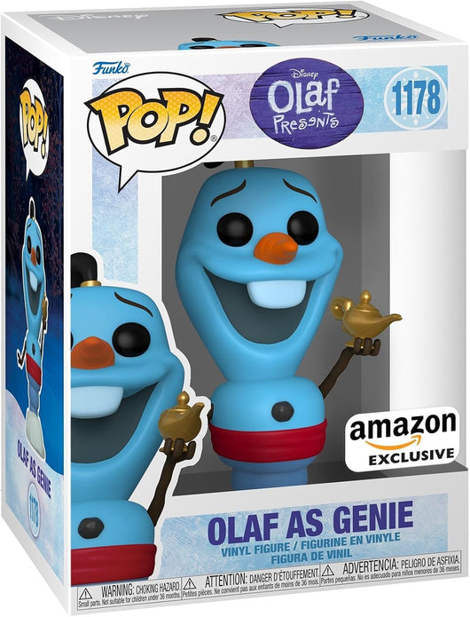 Funko Pop Disney: Olaf As Genie #1178 - Collectable Vinyl Figure - NEW - Rebx.co.uk