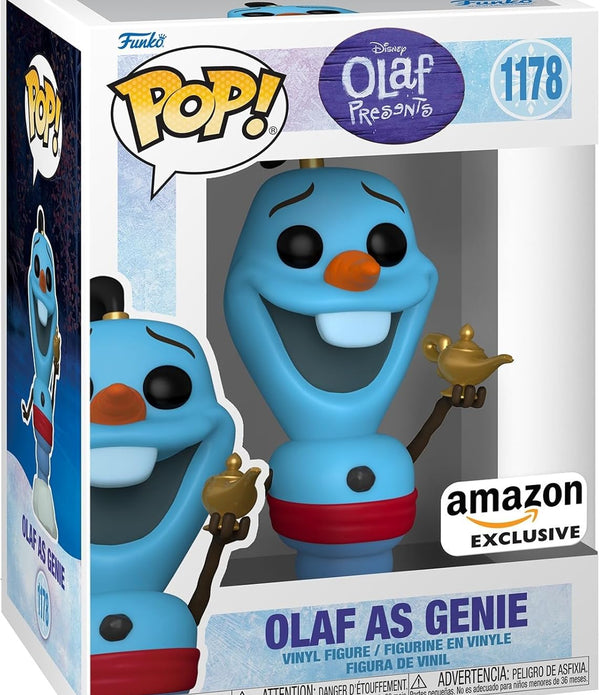 Funko Pop Disney: Olaf As Genie #1178 - Collectable Vinyl Figure - NEW - Rebx.co.uk