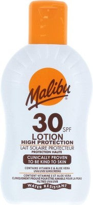 Malibu Sun Lotion SPF30 Water Resistant 200ml Twin Pack