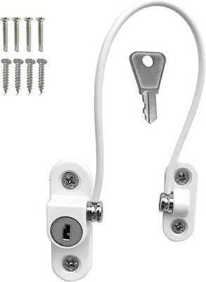 2 X Upvc Window Cable Restrictor Lock With Screws Child & Baby Safety Security