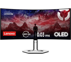 LENOVO Legion Pro 34WD-10 Quad HD 34" OLED Gaming Monitor - White