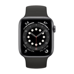 Apple Watch Series 6 (GPS, 44mm) Space Grey Case + Black Sport Band
