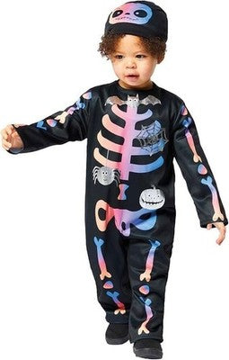 Ombre Skeleton Costume For Babies - 3-6 Months, One Size