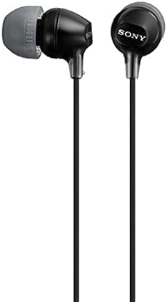 Sony MDR-EX15AP Earphones with Smartphone Mic and Control - Black - NEW OPEN BOX