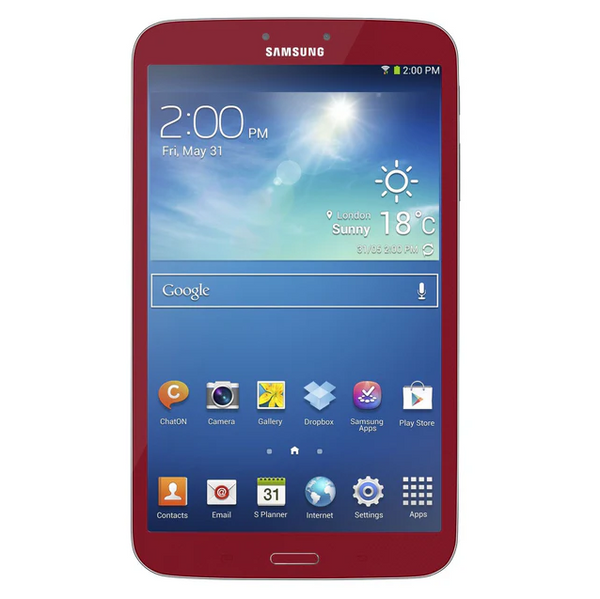 Samsung Galaxy Tab 3 (7, Wi-Fi, 8GB, 2013) SM-T210 - Garnet Red - GOOD REFURB