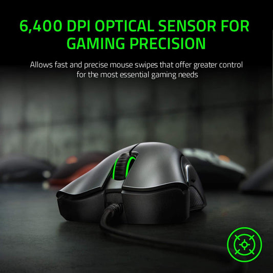 Razer DeathAdder Essential Optical Gaming Mouse - 6400 DPI, Wired